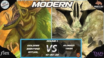 Golgari Birthing Ritual VS Eldrazi Tron   [MTG Modern Round 1]