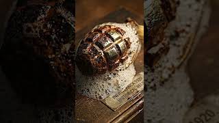 100-Year-Old Rusty Grenade Restoration 🧼✨ Satisfying ASMR Cleaning #Shorts #asmr #satisfying