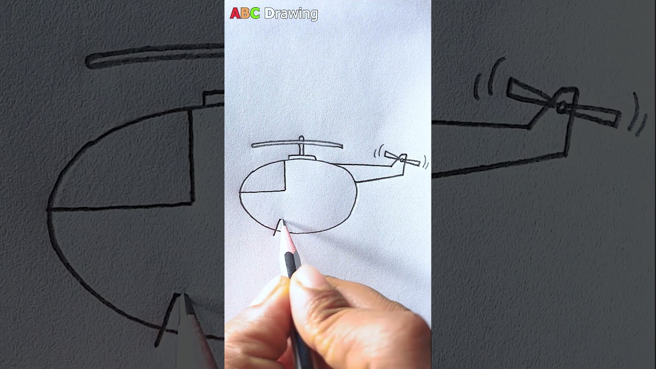 Helicopter Drawing With Pencil  | Easy And Beautiful ART 