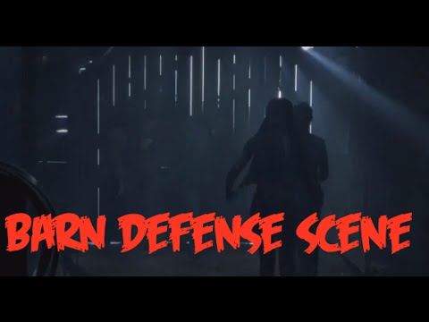 Barn Defense Scene The Walking Dead Season 5 Youtube