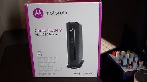 Motorolla MB7420 Unboxing & Speed testing