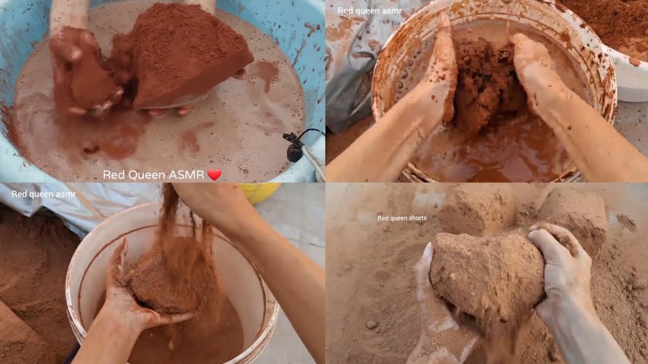 Red Dirt Crumbing ASMR 🔊|| Must Watch ✨|| Subscribe 🌸