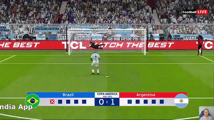 Brazil vs Argentina - Penalty Shootout |  Final Copa America 2024 |  Messi vs Vinicius  | PES Gamepl