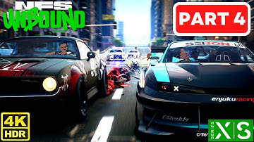 NEED FOR SPEED UNBOUND Gameplay Walkthrough PART 4 FULL GAME 4K 60FPS] Xbox Series S - No Commentary