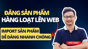 Cách import sản phẩm hàng loạt lên website | Nguyễn Minh Phụng
