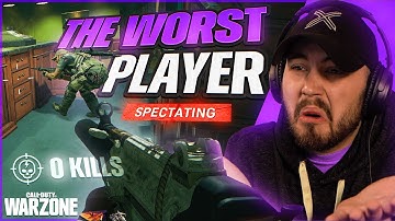 SPECTATING the WORLDS MOST CLUELESS WARZONE PLAYER (0.08KD)