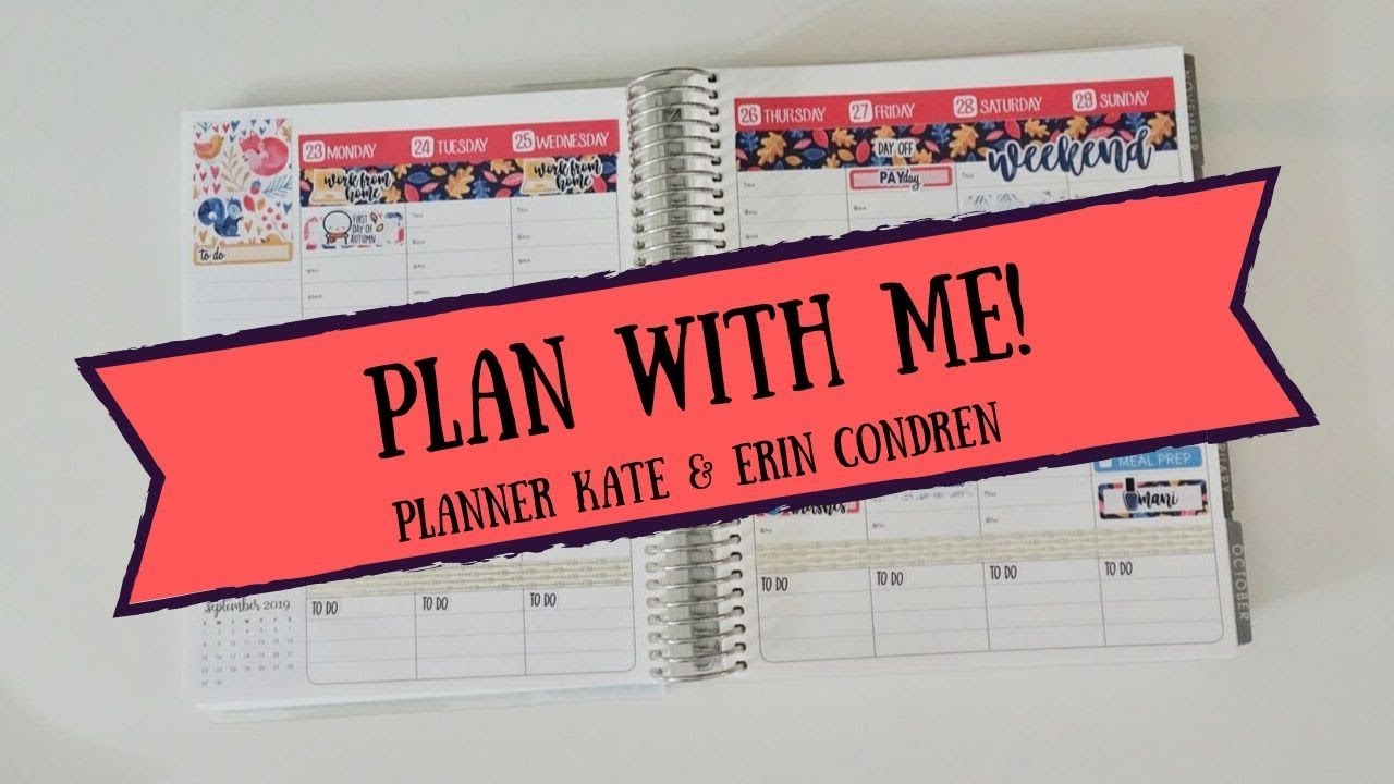 PLAN WITH ME! WOODLAND FALL PLANNER KATE & ERIN CONDREN YouTube