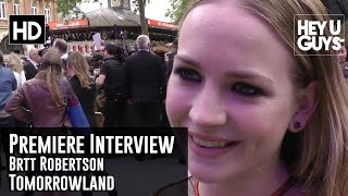 Britt Robertson Premiere Interview - Tomorrowland