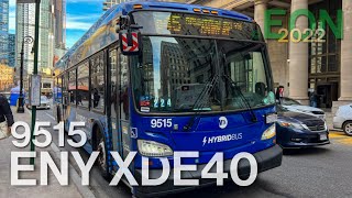 ⁴ᴷ MTA NYCT Brooklyn Buses: On Board 2021 New Flyer XDE40 #9515 on the B45