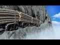 Flatbed &amp; Truck Transportation Extreme Dangerous Situations - BeamNG.drive