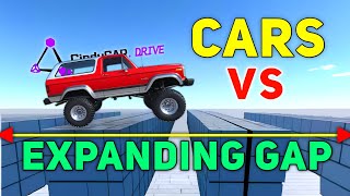 Which Car Scores Most | Cars vs Expanding Gap Cindy Car Drive Gameplay
