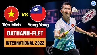 Nguyễn Tiến Minh khiến đối thủ Đài Loan thua tâm phục khẩu phục | Tứ kết giải cầu lông quốc tế 2022