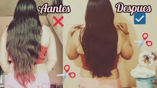 COMO CORTAR MI CABELLO /RECTO EN CASA