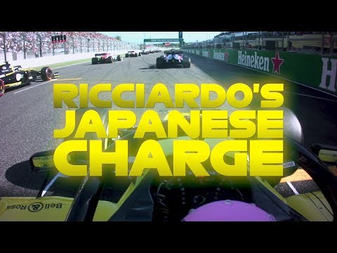 Daniel Ricciardo's Charge Through The Field | 2019 Japanese Grand Prix