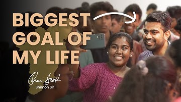 🫢What is the Biggest Life goal of Shimon Sir?😃