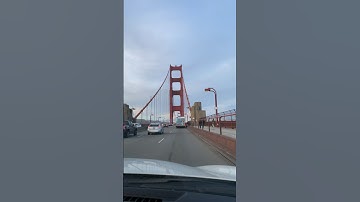 Driving northbound highway 101 crossing Golden Gate Bridge