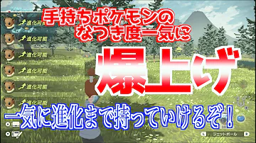 ポケモンアルセウス 爆上げ 手持ちのポケモンのなつき度を全て一気に上げる方法 タスク埋めに最適 