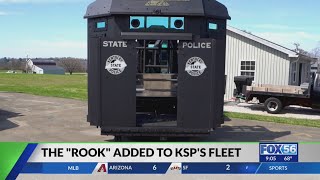 Gov. Beshear, Kentucky State Police announce addition of Kevlar-reinforced vehicle to law enforcemen
