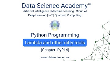 Python Programming for Beginners Py014: Lambda and other nifty tools