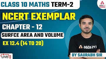 Surface Area and Volume | NCERT Exemplar Class 10 Maths | Chapter 12 Ex 12.4 | Term 2 Exam