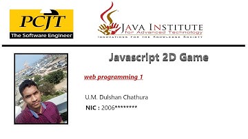 Dulshan Chathura | Java institute 2D Game Project | Java institute selection programme
