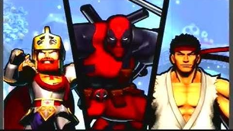 UMvC3 Online Match 4: Ryu/Arthur/Deadpool vs. Deadpool/Haggar/Sentinel