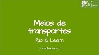 Means of transportation in Portuguese - A Dica do Dia