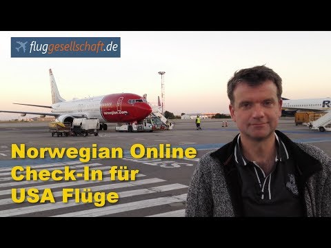 Norwegian Online Checkin USA (german with english subtitles)