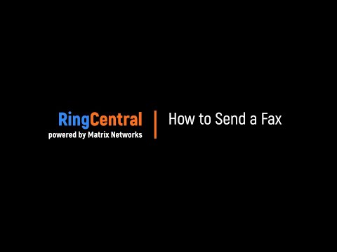 RingCentral Training | How to Send a Fax