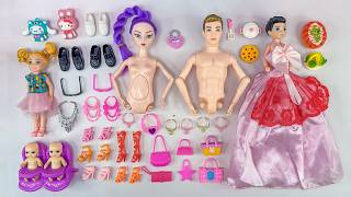9 Minutes Satisfying with Unboxing Barbie Family Playset, Doll Dressup Set Toys ASMR | Review Toys