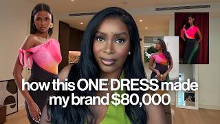 how this ONE dress made my brand 72 003 80 000 with no ads