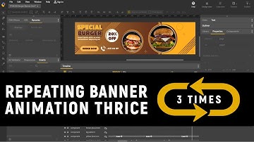 How to Repeat/Looping Banner Animation 3 times or Thrice - Google Web Designer Tutorial