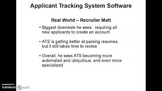 HR master class   ATS software screenshot 2