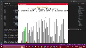 Sorting algorithm visualization (CS50 Final project)