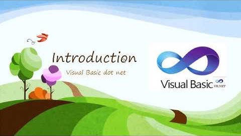 Visual Basic - Introduction to  Visual Basic  in hindi