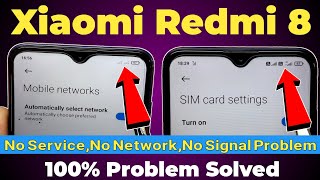 Redmi 8 Network Problem | Redmi 8 No Service Problem | Xiaomi Redmi 8 Signal Problem  100% 📶 Fixed