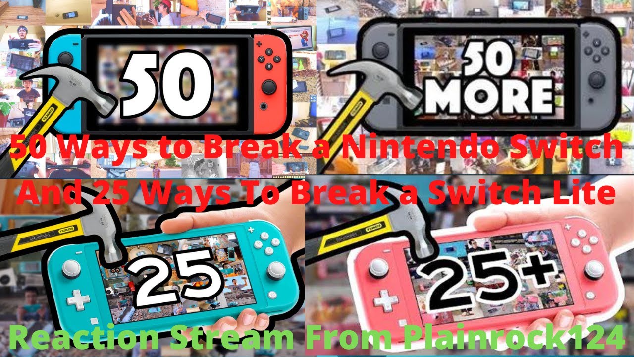 25 Ways To Break A Switch Lite 25 Ways To Break A Nintendo Switch Lite Reaction From Plainrock124 Part