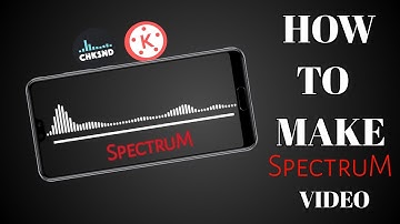 how to make Spectrum Video. How to make audio visualizer. Set up audio spectrum with kinemaster