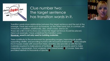 READING TRICKS FOR THE TOEFL: SENTENCE INSERTION