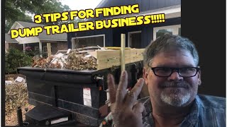 3 tips how to get business for your dump trailer #dumptrailer #entrepreneur #sidehustle #extramoney