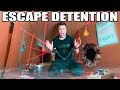 BOX FORT HIGH SCHOOL ESCAPING DETENTION!! 📦🚌 Lasers, Drones & More!