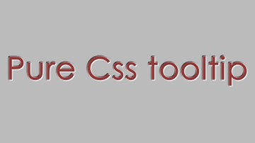 Microsoft Expression Web 4 tutorial: Creating a pure CSS tooltip