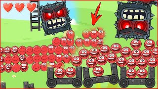Красный Шар - мод на 1000 квадратов на уровне ! Взлом игры Red Ball 4 mod 100 square шарик от Спуди