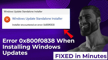 Error 0x800f0838 When Installing Windows Updates