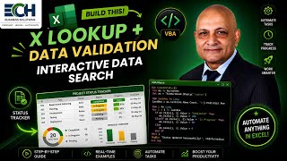 XLOOKUP + Data Validation in Excel | Build an Interactive Data Search Tool | Excel Tutorial