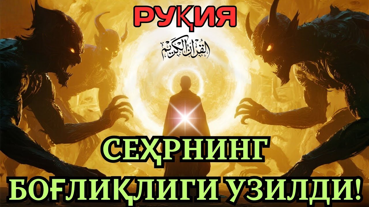 СЕҲРНИНГ БОҒЛИҚЛИГИ УЗИЛДИ _ Қуръон Барча Зулматни ЙўҚ Қилади. 