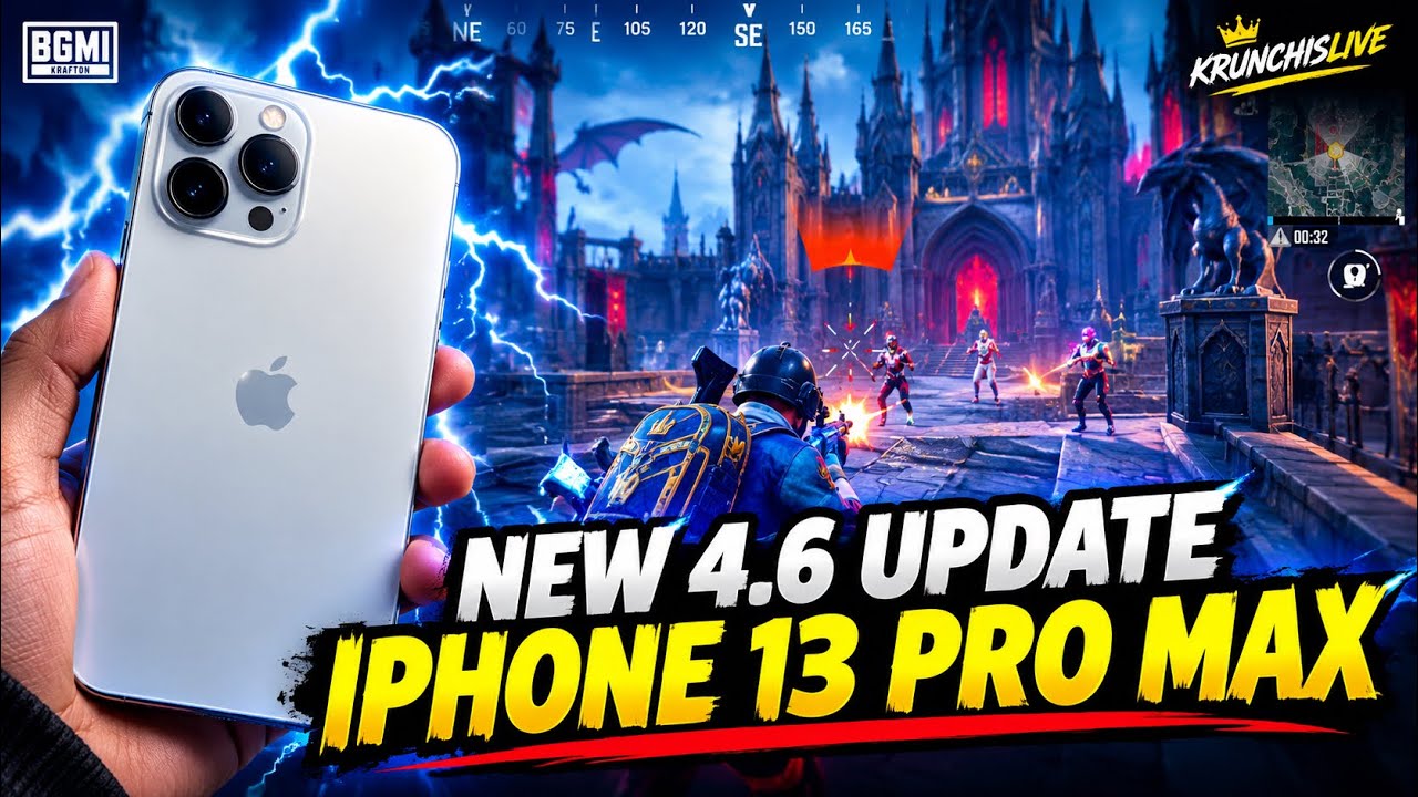 IPHONE 13 PRO MAX BGMI NEW 4.6 UPDATE HIGHLIGHTS | IPHONE 13 PRO MAX BGMI \ PUBG TEST IN 2026?