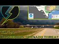 Live Storm Chaser · Dangerous Tornado Texas/Louisiana · 04.09.24