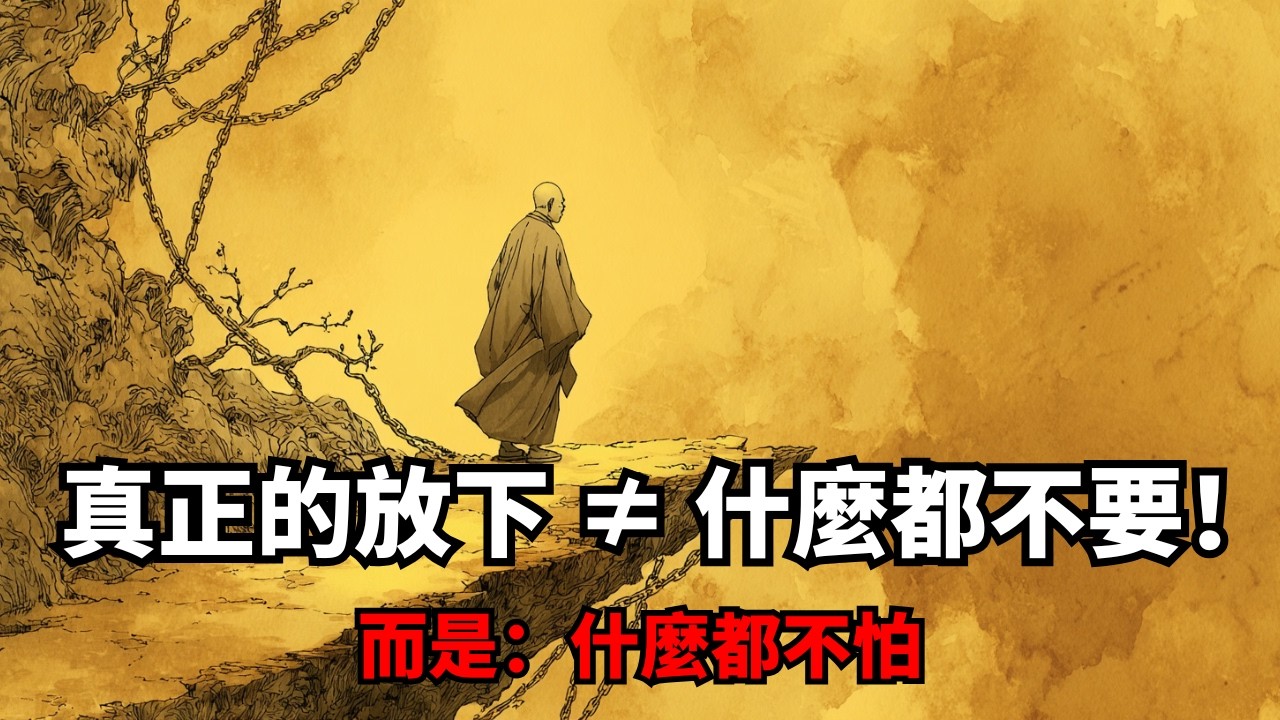 真正的「放下」，不是什麼都不要，而是什麼都不怕！一堂課，讓你走出「冷漠」與「執著」的兩個極端 | 空性 | 靈性逃避 | 假性開悟 | 靈性中毒 | 佛法誤解 | 修行誤區