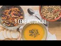 3 CENE AUTUNNALI -  3 ricette semplici pronte in poco tempo | Elefanteveg